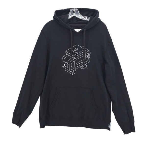 Reigning Champ Other - REIGNING CHAMP Black Hoodie Pullover Logo 100% Pima Cotton Size XL